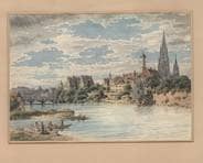 Ulm von Südosten. 1888. Ansicht 220