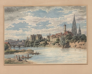 Ulm von Südosten. 1888. Ansicht 220