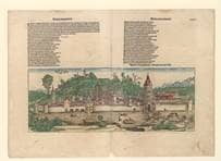 Ulm von Süden. Um 1493. Ansicht 1