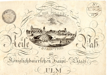 Ulm von Süden. 1809. Ansicht 95