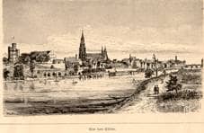 Ulm von Süden. Um 1895. Ansicht 178.