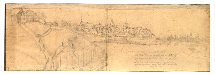 Ulm von Süden. 1828. Ansicht 188