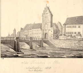 Ulm von Süden. Um 1825. Ansicht 291.