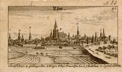 Ulm von Südwesten um 1684. Ansicht 35