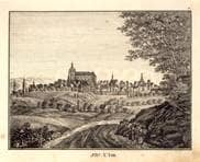 Ulm vom Galgenberg. Um 1820. Ansicht 91