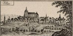 Ulm vom Galgenberg. Um 1820. Ansicht 92
