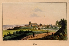 Ulm vom Sudwesten. Um 1817. Ansicht 116