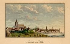 Ulm von Südwesten. Um 1825. Ansicht 125