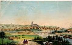 Ulm von Südwesten. Um 1860. Ansicht 160