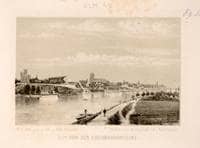 Ulm von Südwesten. Um 1860. Ansicht 167