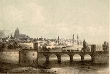 Ulm von Südwesten. Um 1860. Ansicht 171