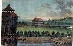 Oberes Schützenhaus/Schießhaus. Um 1790. Ansicht 737/1