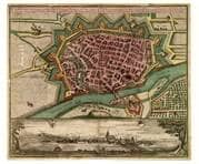 Ulm aus der Vogelschau. Ulm von Süd-Westen. Um 1700. Ansicht 60