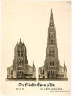 Münster Westfassade. Um 1830. Ansicht 469