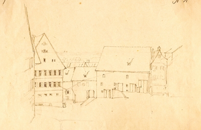 Weinhof. Südseite. Um 1845. Ansicht 384