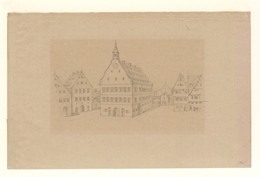 Weinhof nach Osten. Um 1844. Ansicht 641