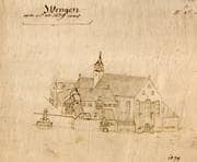 Wengenkloster von Westen. 1579. Ansicht 538