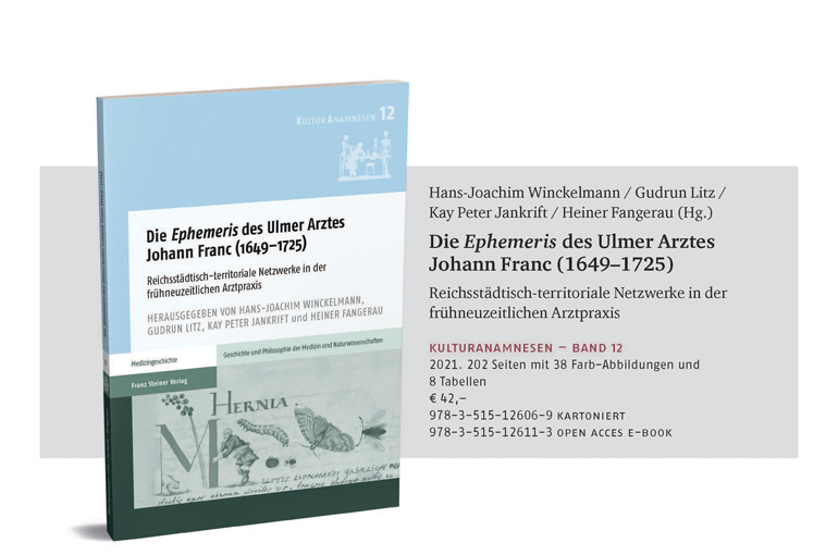 Buchankündigung "Die Ephemeris des Ulmer Arztes Johann Franc"