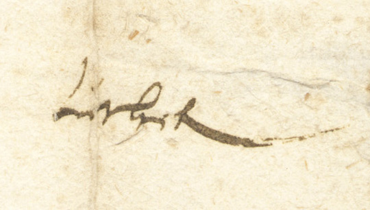 Unterschrift Martin Luther
