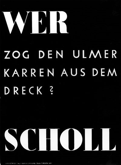 Plakat für Robert Scholl