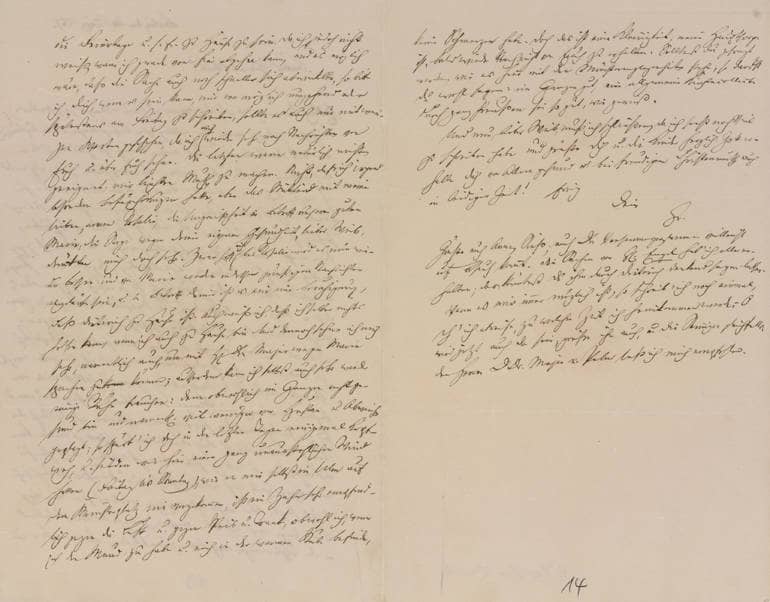 Brief von Konrad Dieterich Hassler aus Berlin an seine Ehefrau Margarete vom 24. März 1857