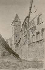 Metzgerturm von Osten. 1911. Ansicht 379