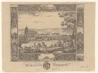Ulm von Süden mit 8 Einzelbildern. 1825. Ansicht 123