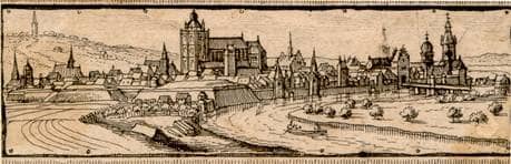 Ulm von Südwesten. Um 1600. Ansicht 25