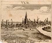 Ulm von Süd-Westen. Um 1700. Ansicht 47