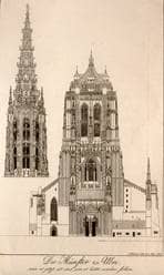 Westseite und Münsterturm. 1823. Ansicht 458